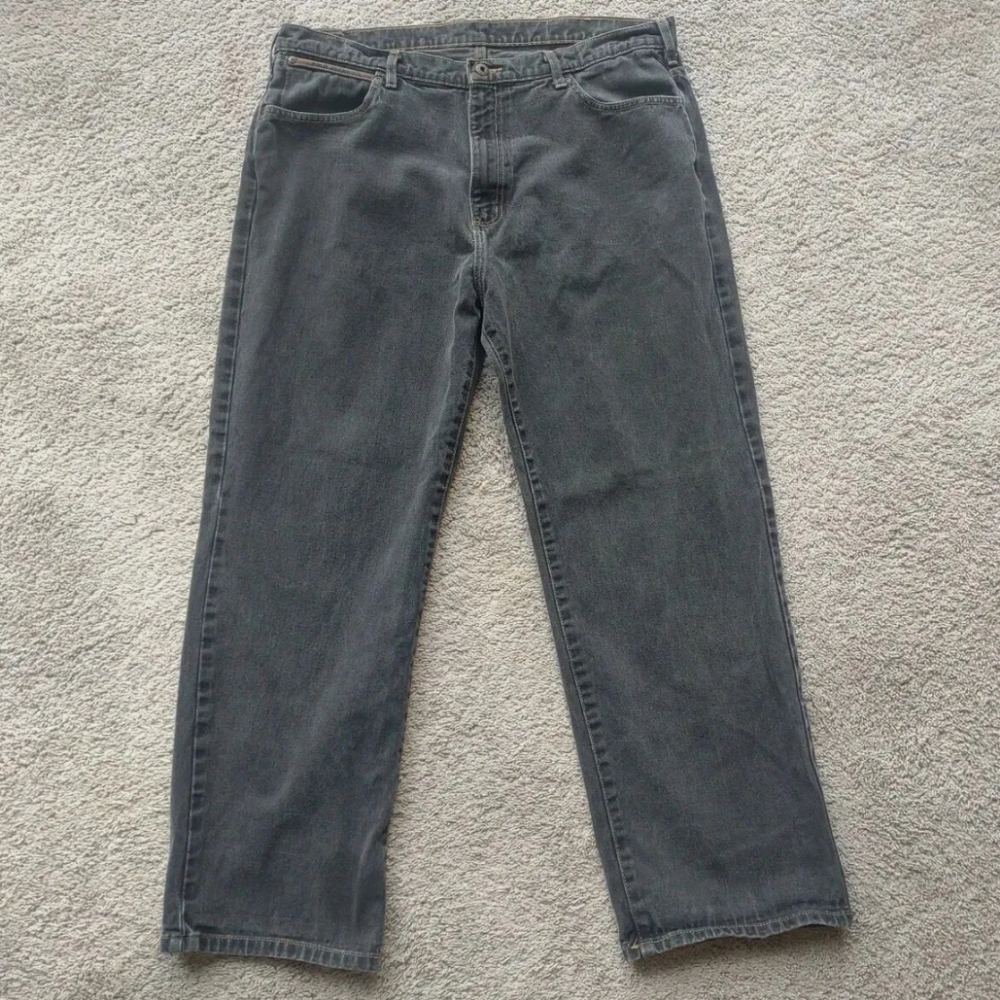 Vtg RL Polo Jeans Langley Men's Size 38x30(40x29) Black Denim Cotton High Rise